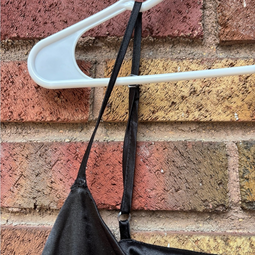 Boohoo Black Satin Dress - Picture 4 of 5